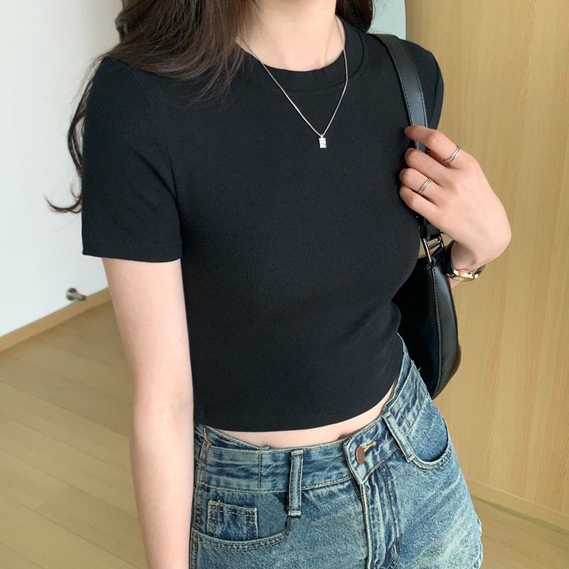 Áo thun croptop cut out lưng