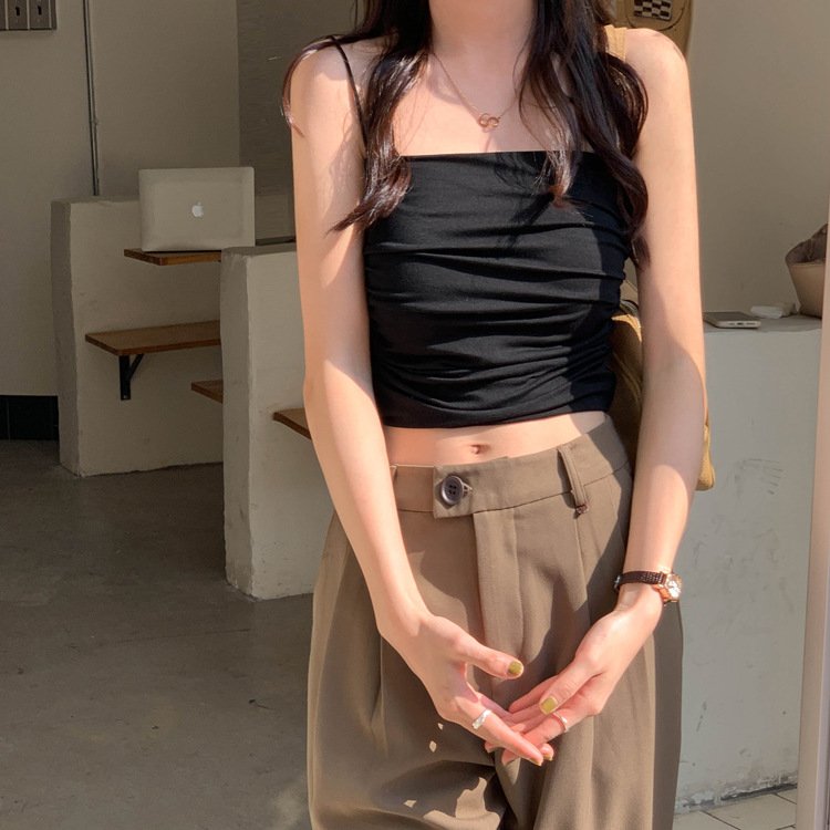 Áo thun 2 dây kèm bra