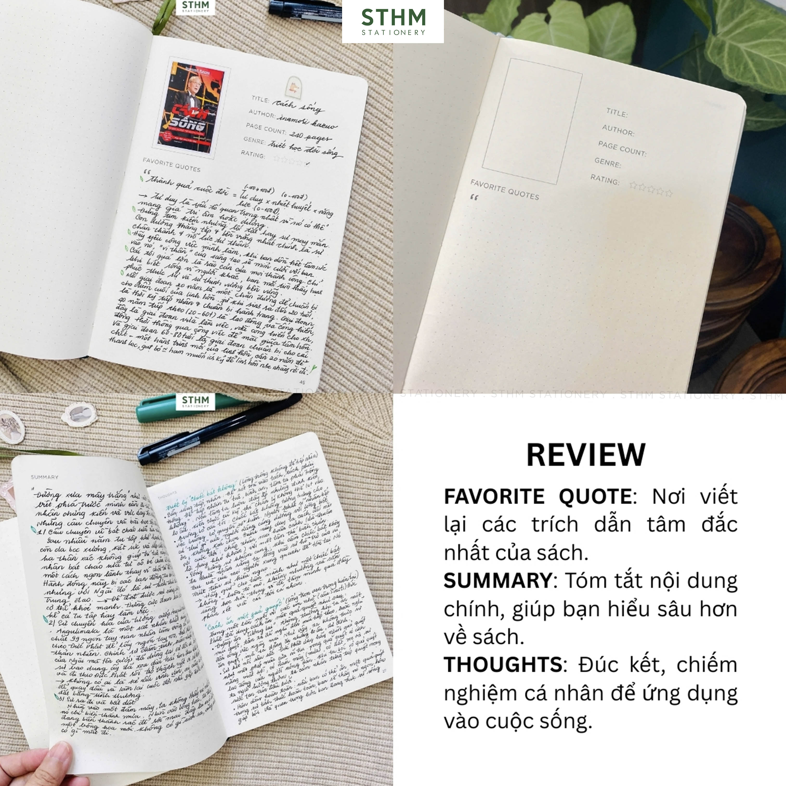 Reading Journal - Nhật ký đọc sách, viết lại cảm nghĩ về sách