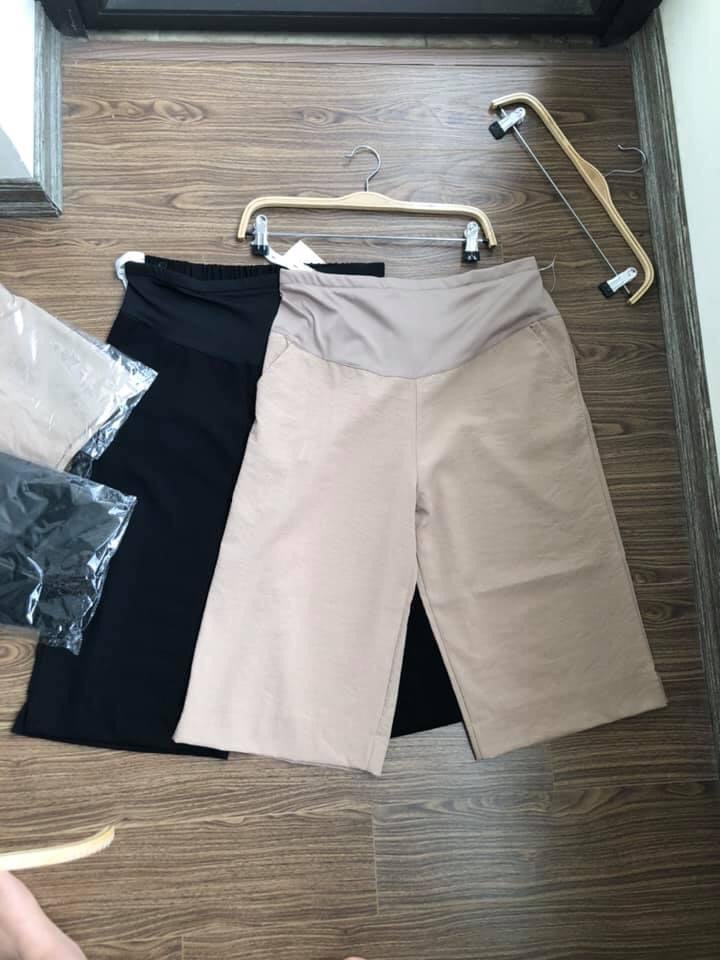 ZNC-QBN367 Quần đũi ngố ống sớ có đáp bụng-duoc-ban-tai-Chuẩn Mom’s