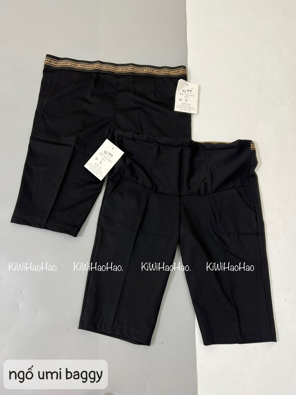 QNT0479 Quần ngố umi baggy cạp chữ-duoc-ban-tai-Chuẩn Mom’s