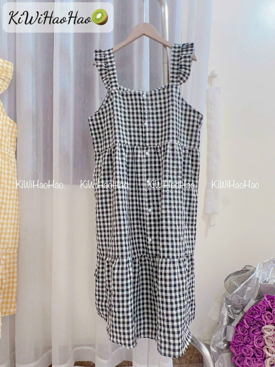 VY23-0581 Váy kẻ 2 dây cánh tiên ZBN-duoc-ban-tai-Chuẩn Mom’s