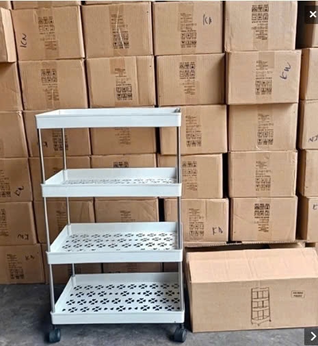 Kệ 4 Tầng Nhựa Có Bánh Xe Loại Nhỏ ( Bao 20 )