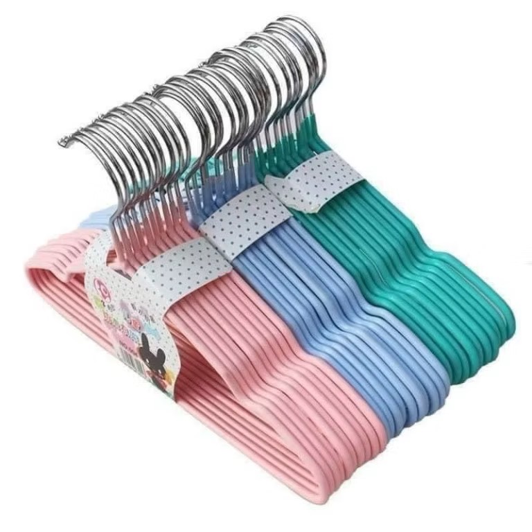 Set 10 Móc Inox Treo Quần Áo Bọc Nhựa ( Thùng 50 )