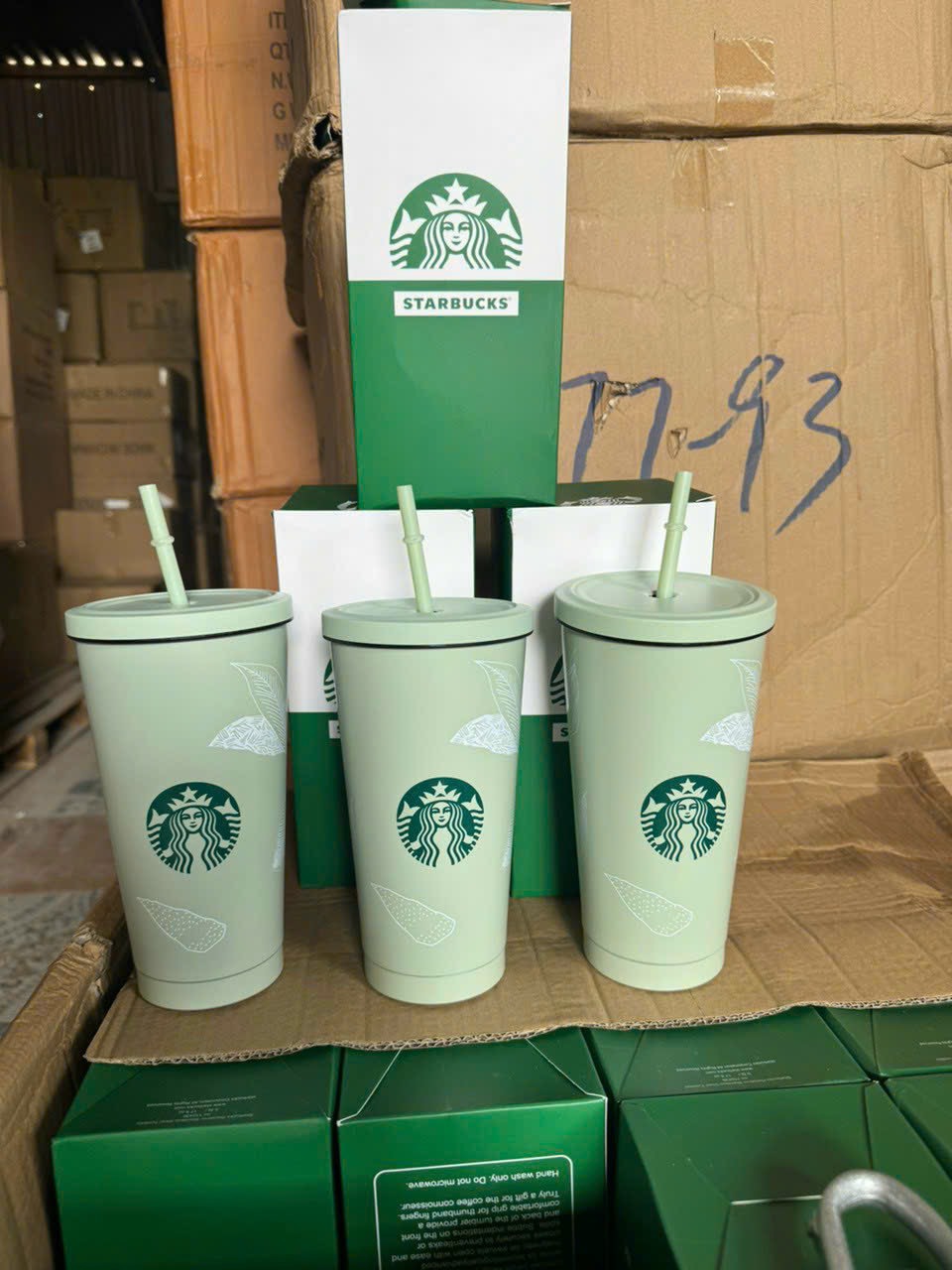 Ly Giữ Nhiệt Starbuck Xanh 900ML( Thùng 50 )