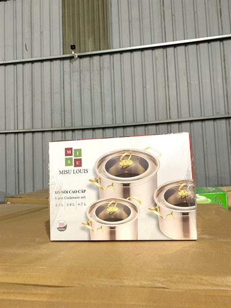 Bộ 3 Nồi Cao Cấp Mitsu ( Thùng 6 ) - HÀNG KHÔNG NẮP