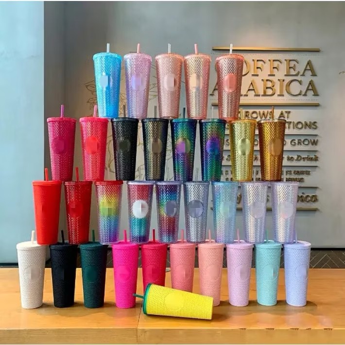 ( 700ML ) Ly Giữ Nhiệt Nhựa Kim Cương ( Thùng 48 )