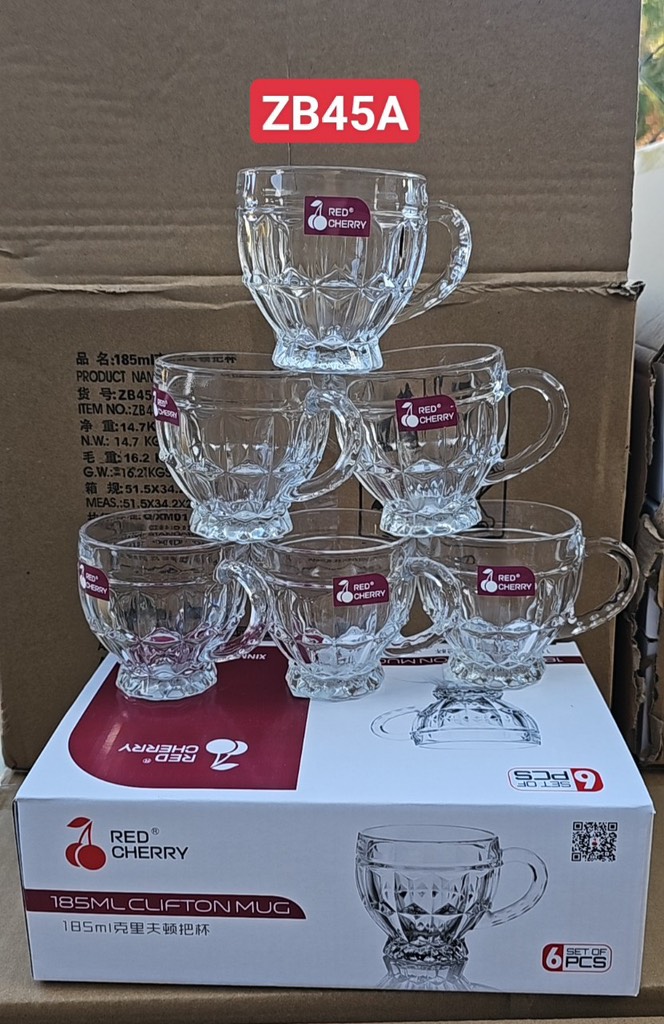 Bộ 6 Ly Uống Trà Kiểu ZB45A (Thùng 12 cái)