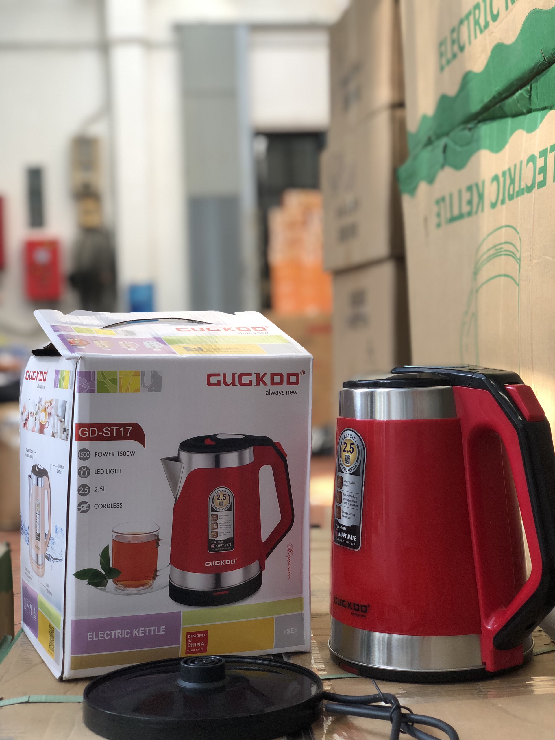 Ấm Siêu Tốc Vỏ Inox 2.5L CUCKOO GD-ST17 ( Thùng 20 )