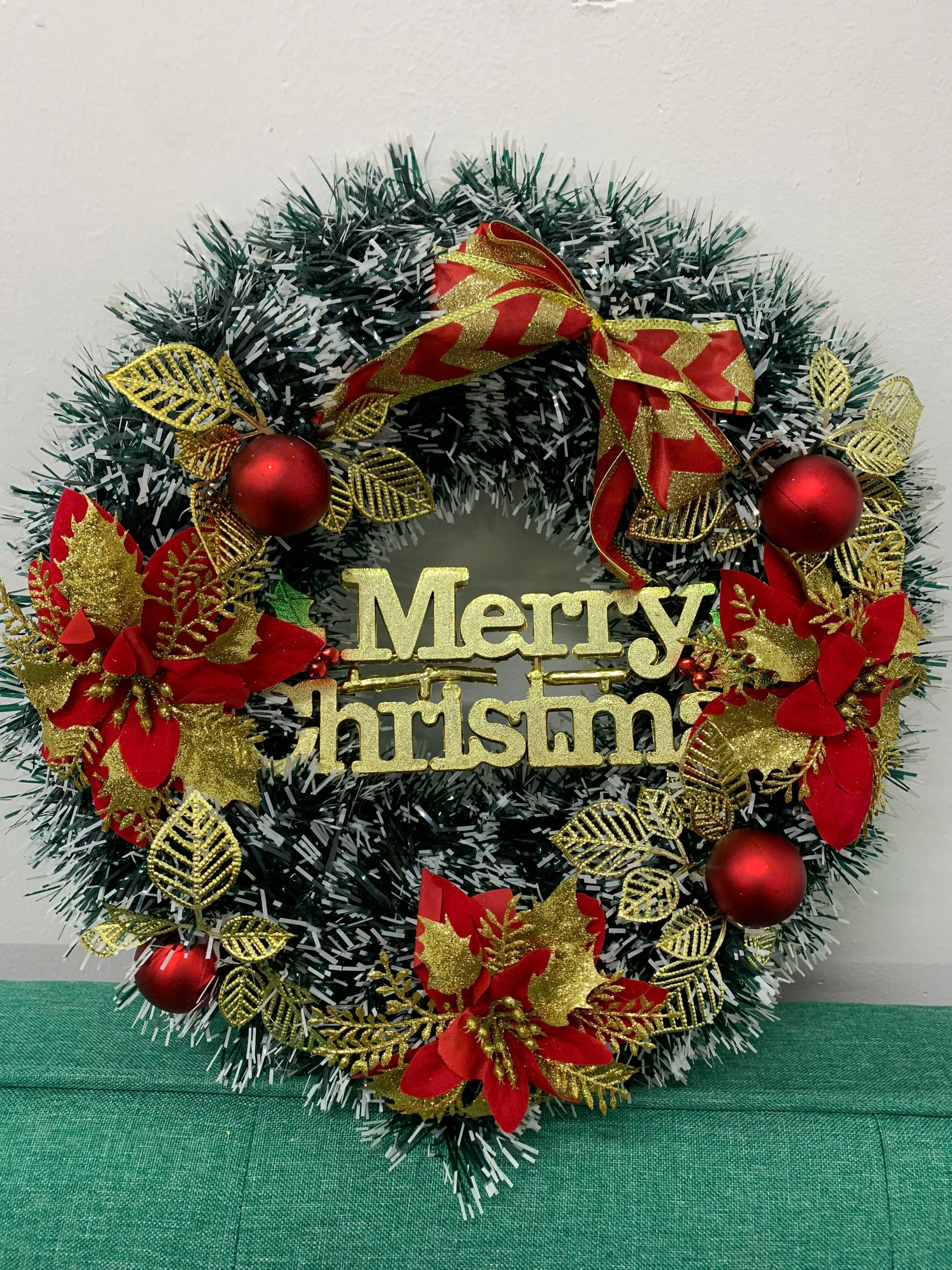 Vòng Nguyệt Quế Noel Size 40cm - THÙNG TRỘN 2 MẪU (Thùng 36)