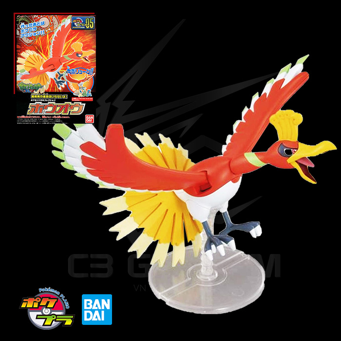 [HCM]MÔ HÌNH LẮP RÁP BANDAI POKEMON PLASTIC MODEL COLLECTION 005 HO-OH POKEMON PLAMO