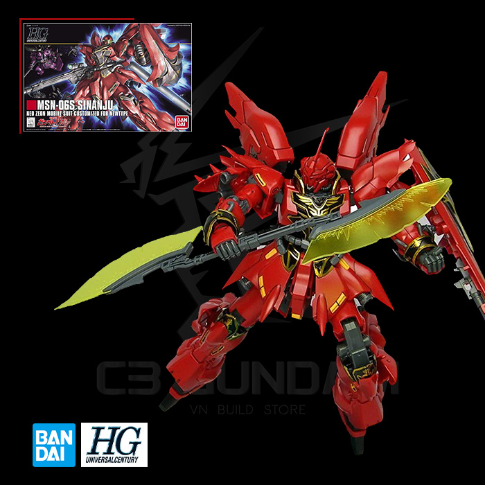 [HCM]MÔ HÌNH GUNDAM BANDAI HG 116 1/144 MSN-06S SINANJU HGUC GUNDAM UNIVERSAL CENTURY