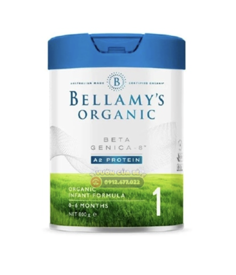 Bellamy's Organic Beta Genica-8TM A2 Protein - 1 (cho trẻ 0 - 6 tháng tuổi)