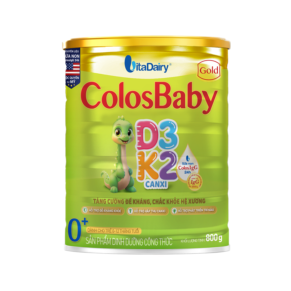 Sữa Colosbaby D3K2 Việt Nam — mặt trước