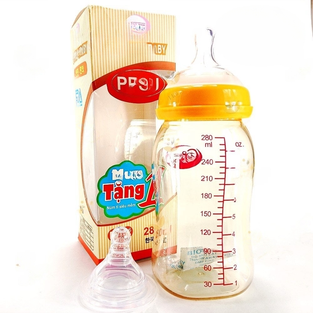 Bình sữa PPSU GB Baby Việt Nam — Bình sữa PPSU Việt Nam 280ml ( 3 - 6 tháng )