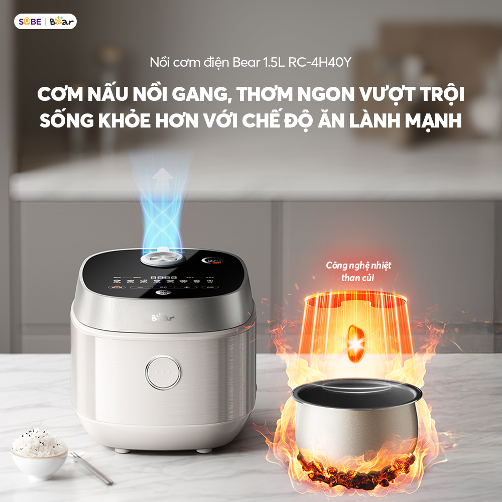 Nồi cơm điện Bear 4L RC-4H40Y