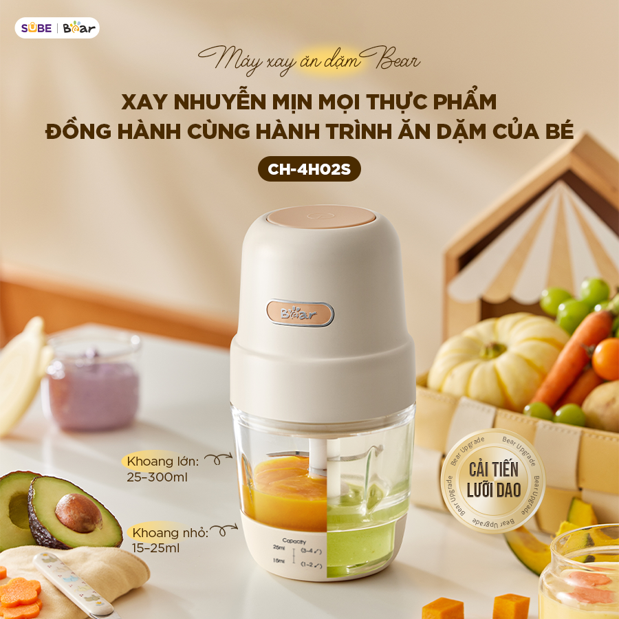 Máy xay thịt Bear 0.3L CH-4H02S