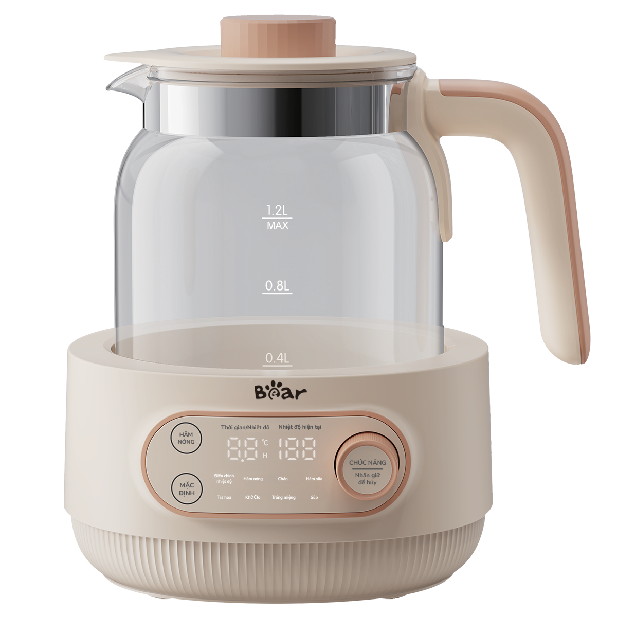Máy hâm sữa tiệt trùng Bear WW-4H12M