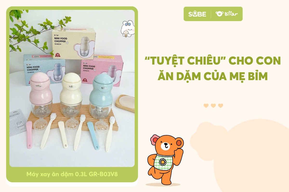 Máy xay ăn dặm Bear GR-B03V8