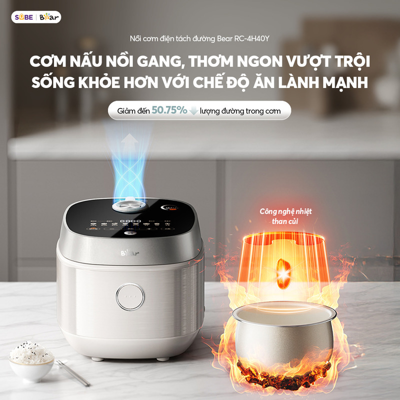 Nồi cơm điện Bear 4L RC-4H40Y