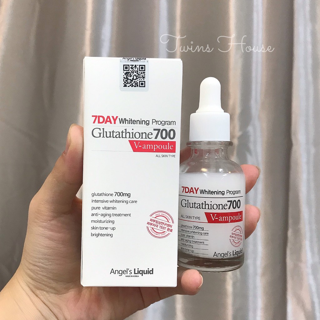 Serum Huyết Thanh Trắng Da 7Day Whitening Program Glutathione 700 V - Ample