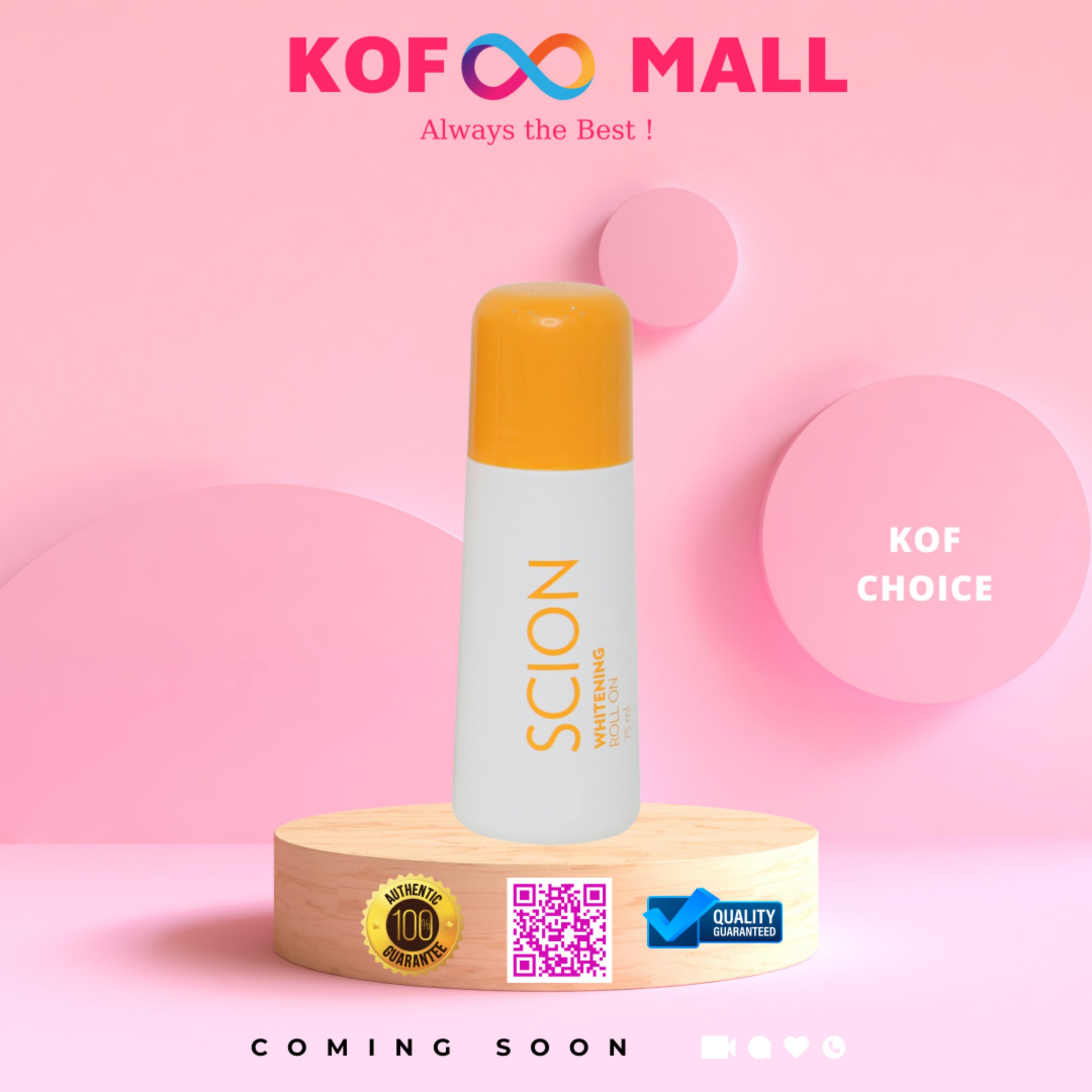 Lăn khử mùi Scion Nuskin Pure White Roll On 75ml