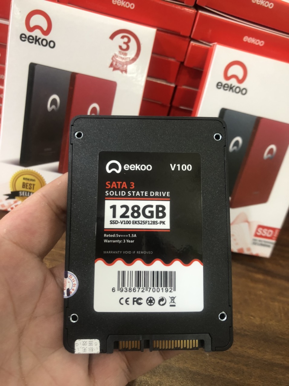 Ổ cứng SSD EEKOO 128GB V100 2.5" SATA3 (Bảo hành 36 tháng)