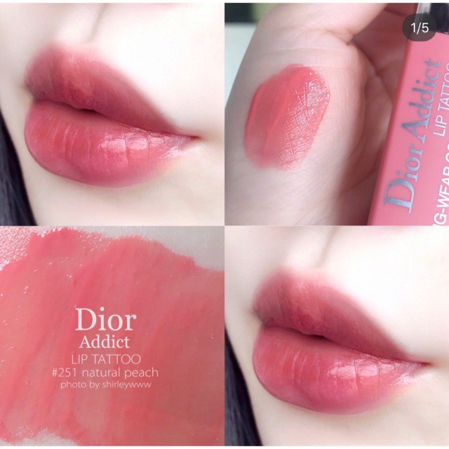 Dior - Son Dior Addict Lip Tattoo Long Wear Colored Tint 6ml 251 Natural Peach