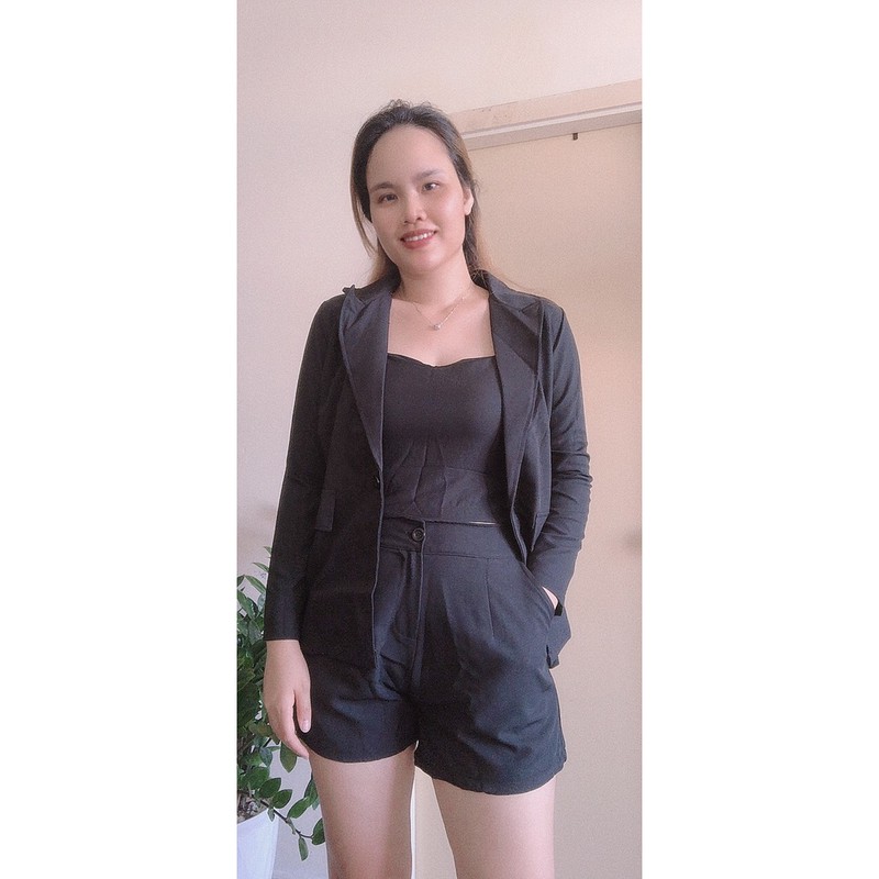 Set vest 3 món Bigsize bộ áo vest - áo 2 dây - quần đùi Bigsize nữ