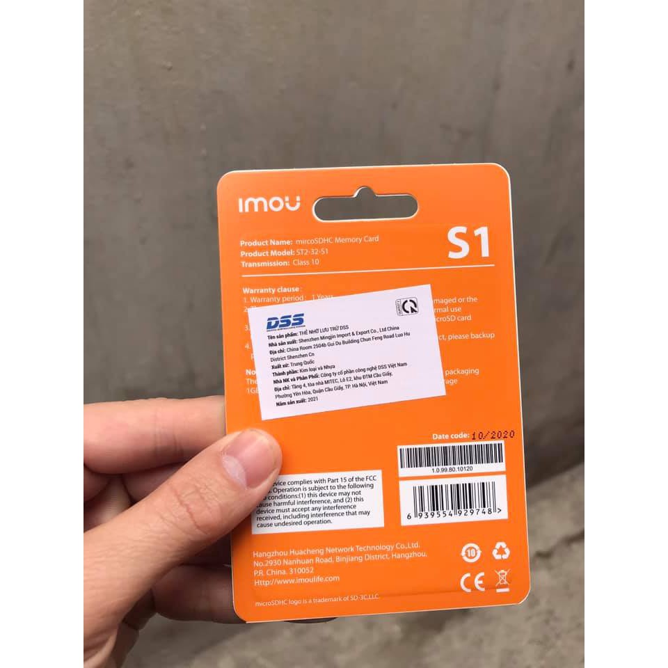 Thẻ nhớ Micro SD high Speed Imou 32GB 80Mb/s DO DSS PHÂN PHỐI (BH 24T)