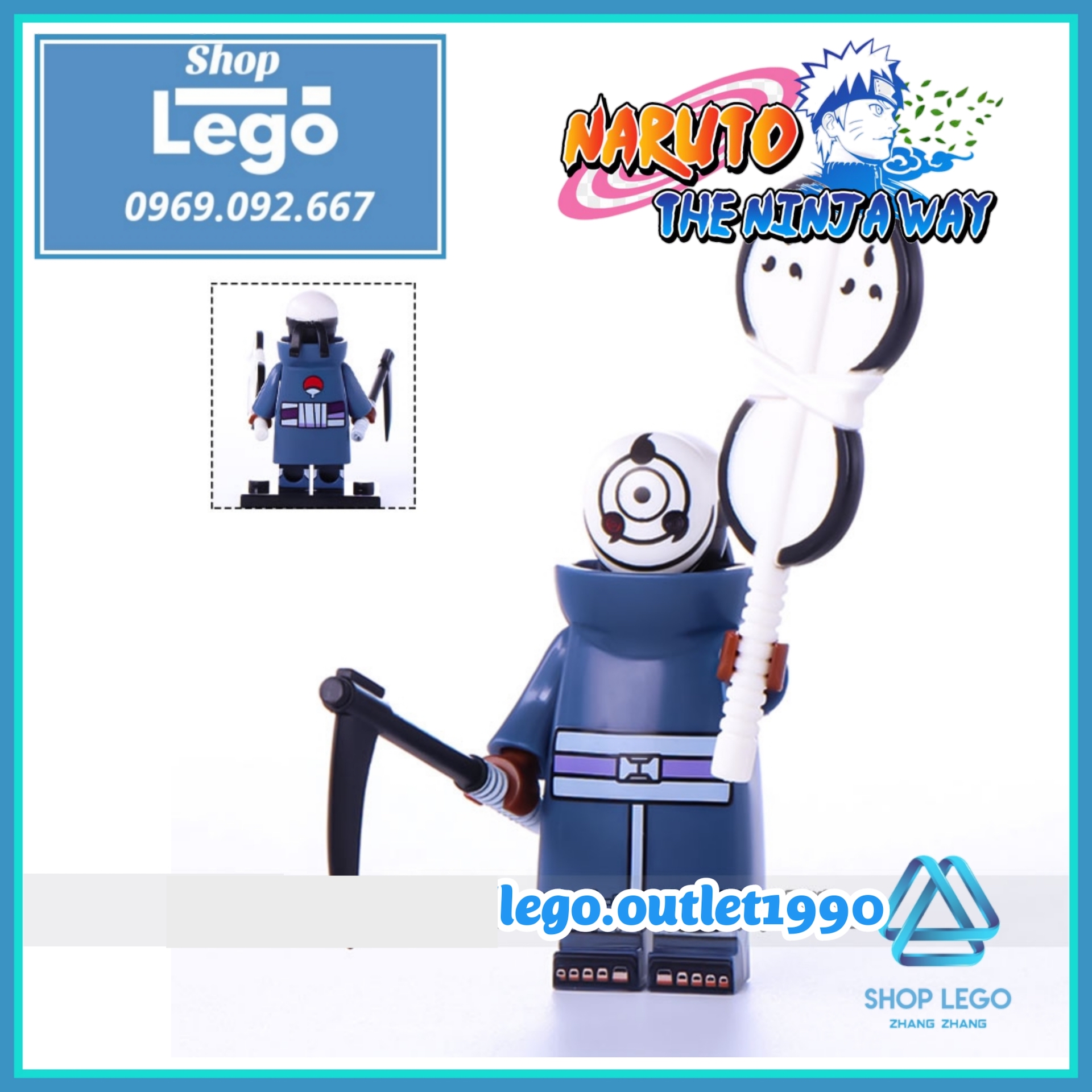 [FREESHIP MAX] Xếp hình Uchiha Obito - Uzumaki Naruto - Uchiha Sasuke - Hatake Kakashi Sasori Hidan KakuzuPein Lego Minifigures WM6105 [Shop Đồ Chơi Zhang Zhang]
