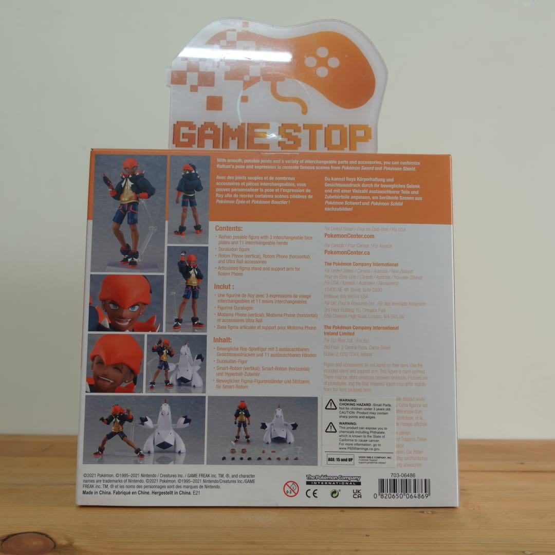 [Pokemon Center] Mô hình Figma SP 137 Raihan dòng Pokemon 15cm POKFM02