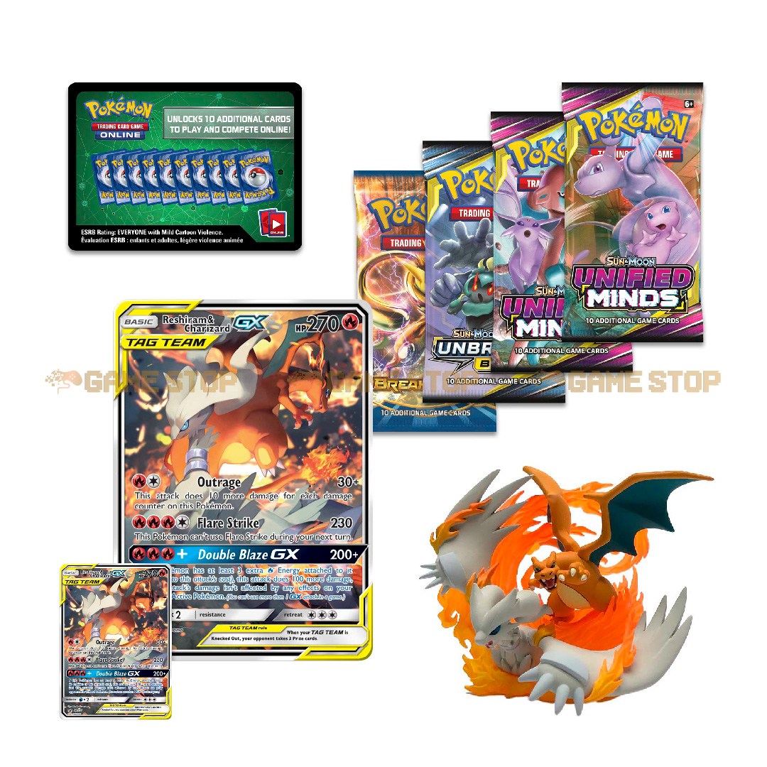 Pokémon TCG: Reshiram & Charizard-GX Figure Collection