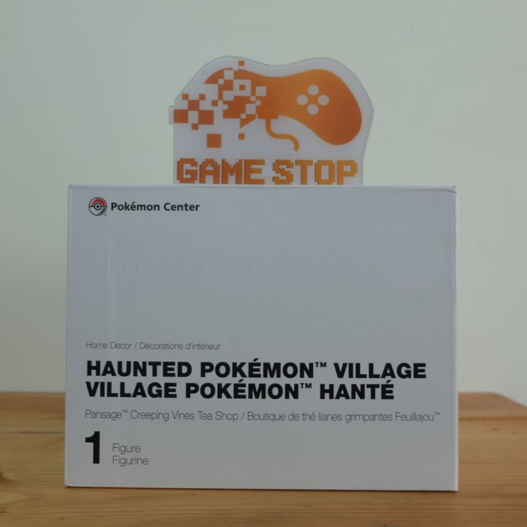 [Pokemon Center] Mô hình Haunted Pokemon Village Figure Pansage Creeping Vines Tea Shop 18cm PO21