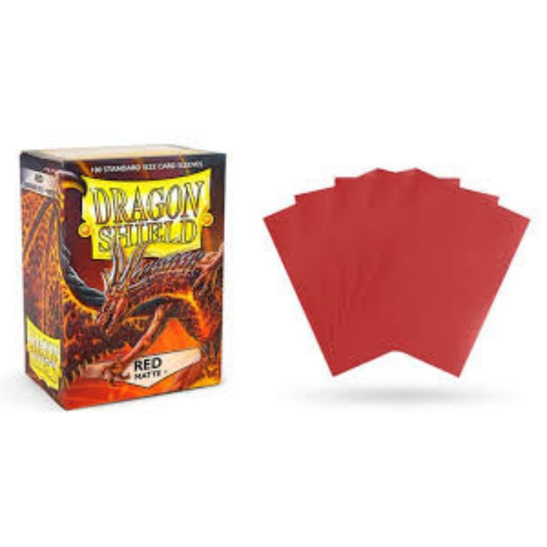 Bọc thẻ bài cao cấp Dragon Shield Matte Red (100) Protective Sleeves PHUKTCG66