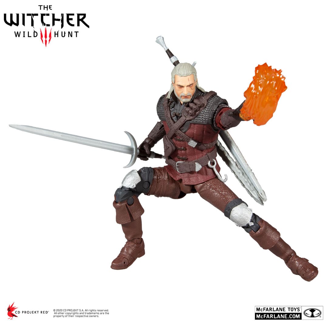 [McFarlane] Mô hình nhân vật Geralt of Rivia dòng The Witcher Wolf Armor 18cm TWMF03