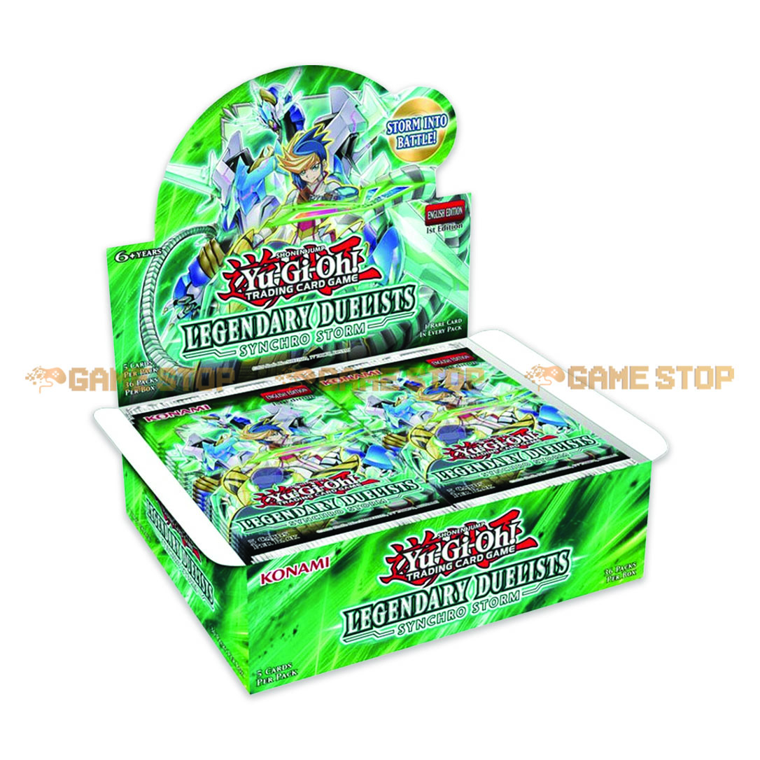 Thẻ bài YuGiOh TCG Legendary Duelists Synchro Storm Booster Box (1st Edition) Build Deck phiên bản tiếng Anh CHÍNH HÃNG MỸ YGTCGBOOB08