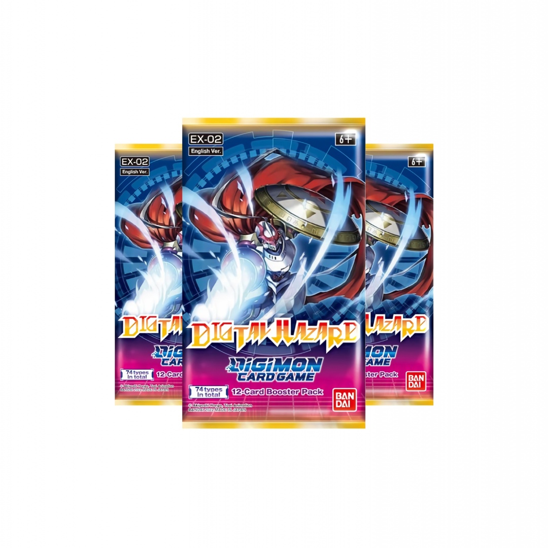 [Bandai] Thẻ bài Digimon TCG EX2 Digital Hazard Booster Pack EX02 phiên bản tiếng Anh DGMTCGUSBP10
