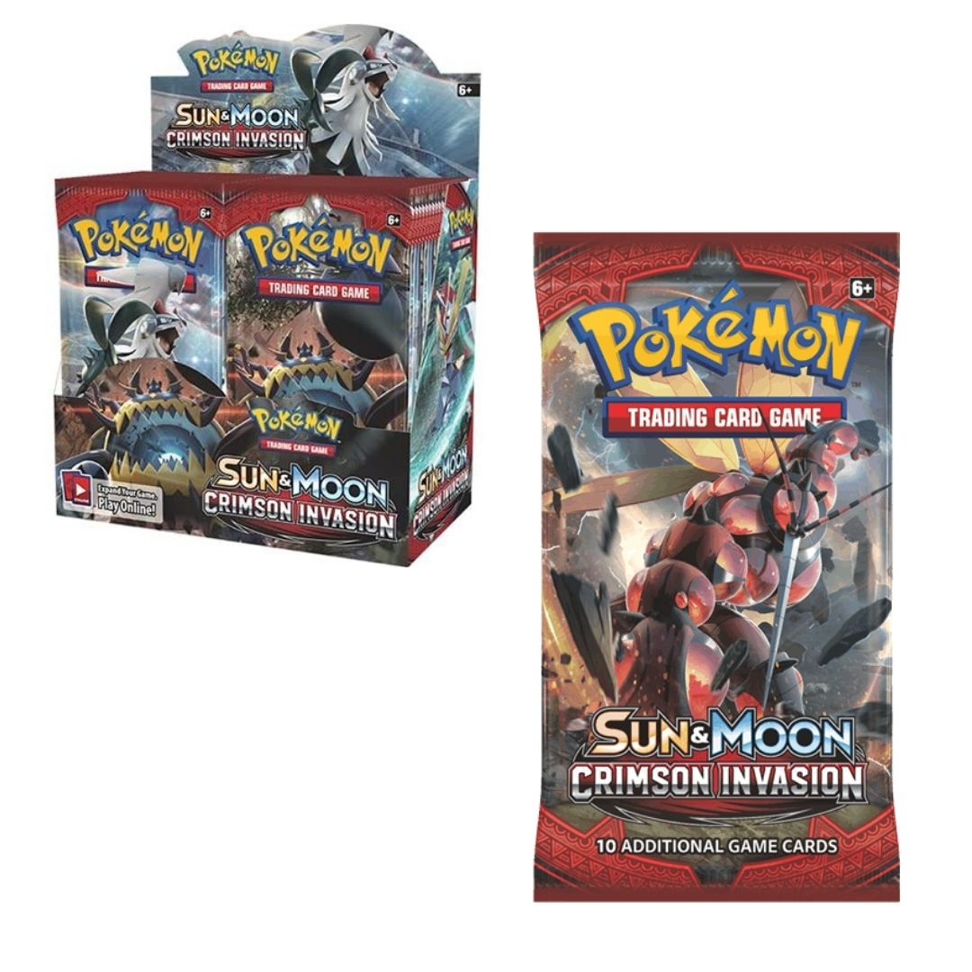 Thẻ bài Pokemon TCG Sun and Moon Crimson Invasion Booster Pack Build Deck phiên bản tiếng Anh CHÍNH HÃNG MỸ POKTCGUSBP39