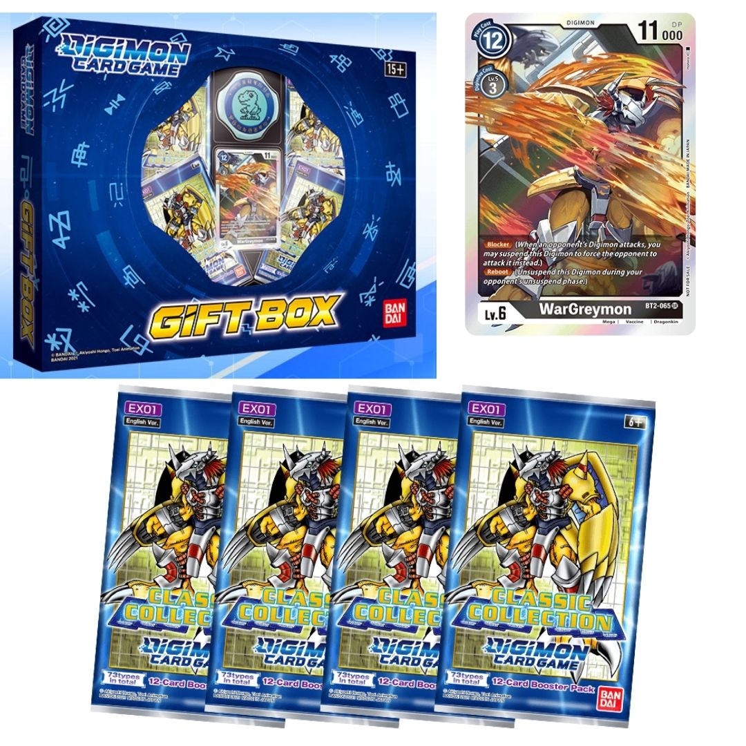[Bandai] Thẻ bài Digimon TCG Gift Box phiên bản tiếng Anh DGMTCGUSGB01