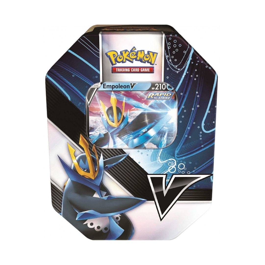 Thẻ bài Pokemon TCG V Strikers Tin Empoleon V EU Verion phiên bản tiếng Anh POKTCGUST27