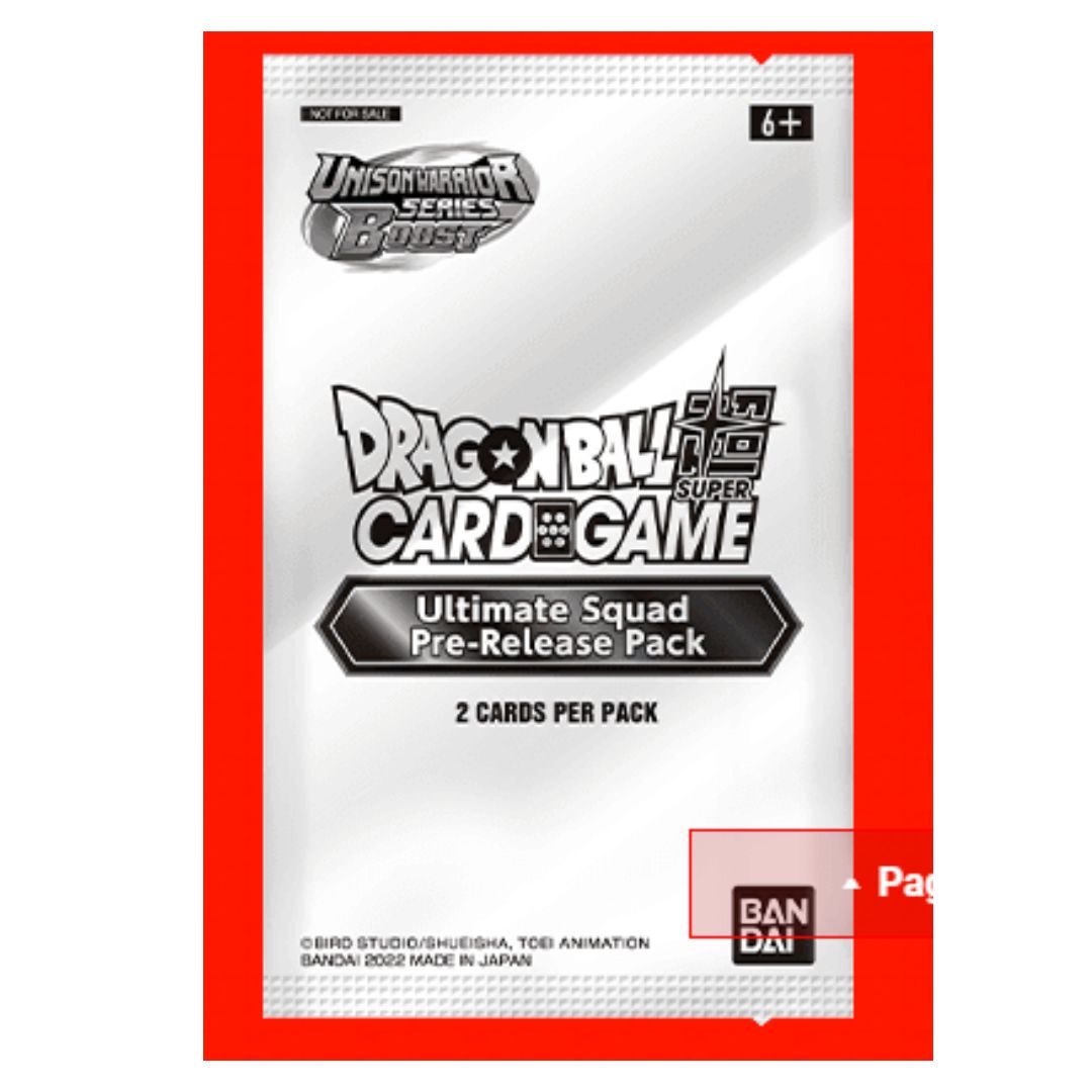 [Bandai] Thẻ bài Dragon Ball Super CCG Ultimate Squad Pre Release Pack Bandai phiên bản tiếng Anh DBTCGUSBP02