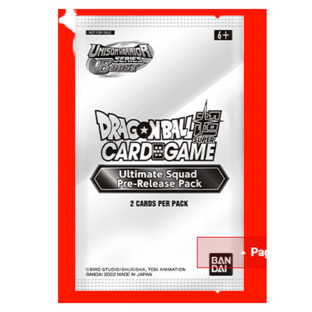 [Bandai] Thẻ bài Dragon Ball Super CCG Ultimate Squad Pre Release Pack Bandai phiên bản tiếng Anh DBTCGUSBP02