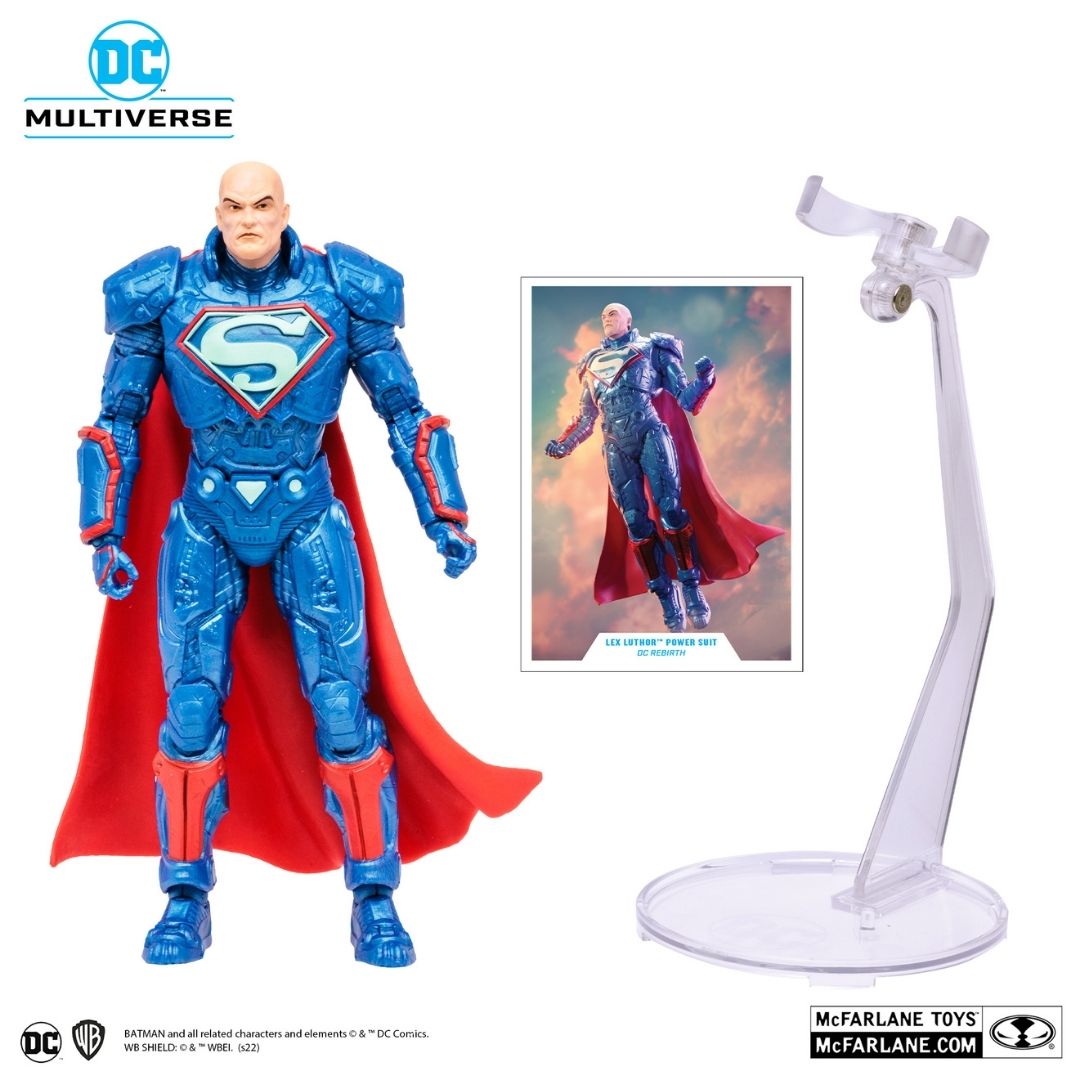 McFarlane] Mô hình nhân vật Lex Luthor power suit gold label collection  dòng DC Rebirth Multiverse 18cm DCMF69 