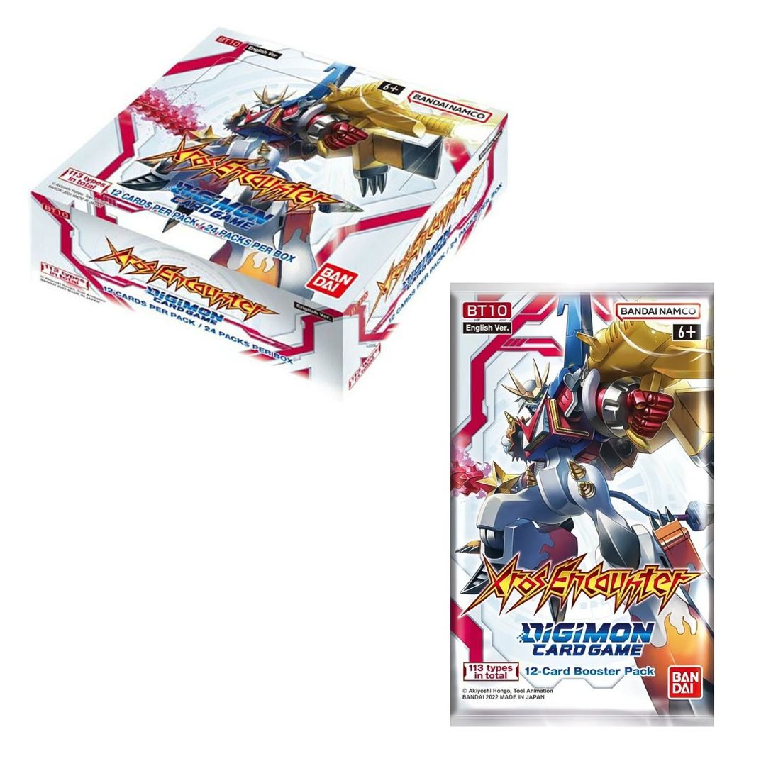 [Bandai] Thẻ bài Digimon TCG Cross Encounter Sealed Booster Box BT10