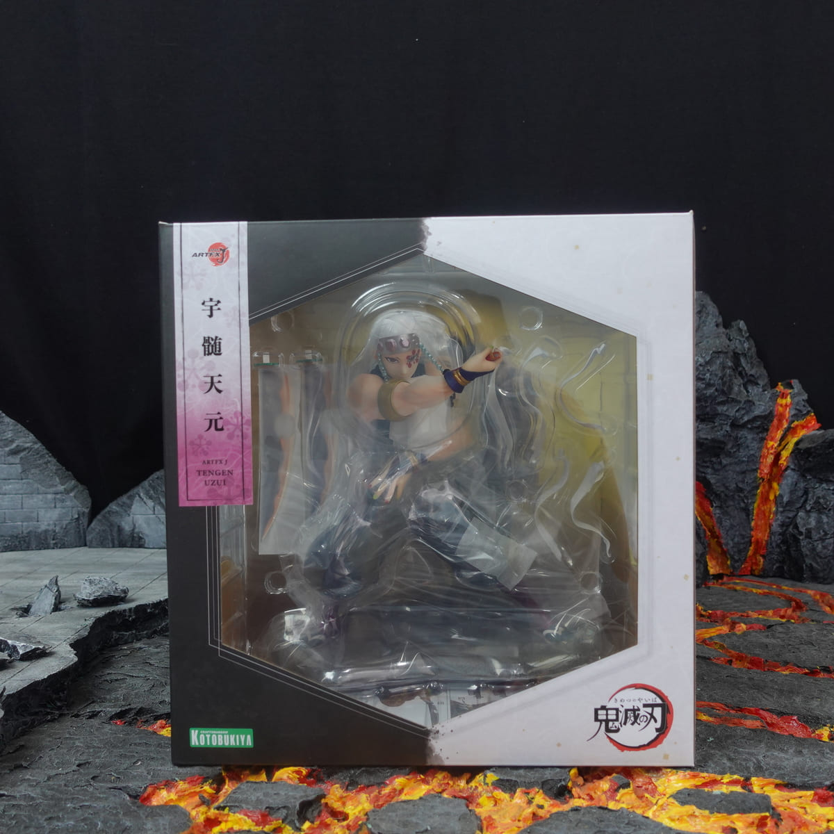 [Kotobukiya] Mô hình ARTFX J Tengen Uzui dòng Kimetsu no Yaiba 1/8 scale figure 23cm nguồn Nhật KYKOTO03