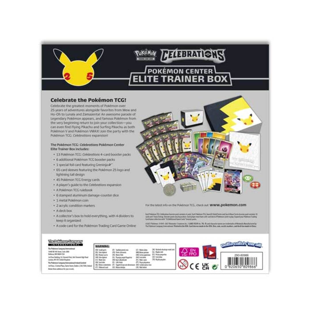 Thẻ Bài Pokemon TCG Pokemon Center Exclusive Celebrations Elite Trainer ...