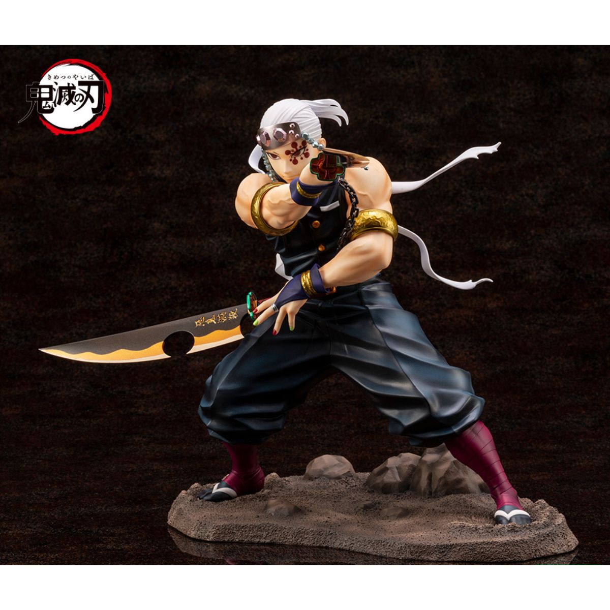 [Kotobukiya] Mô hình ARTFX J Tengen Uzui dòng Kimetsu no Yaiba 1/8 scale figure 23cm nguồn Nhật KYKOTO03