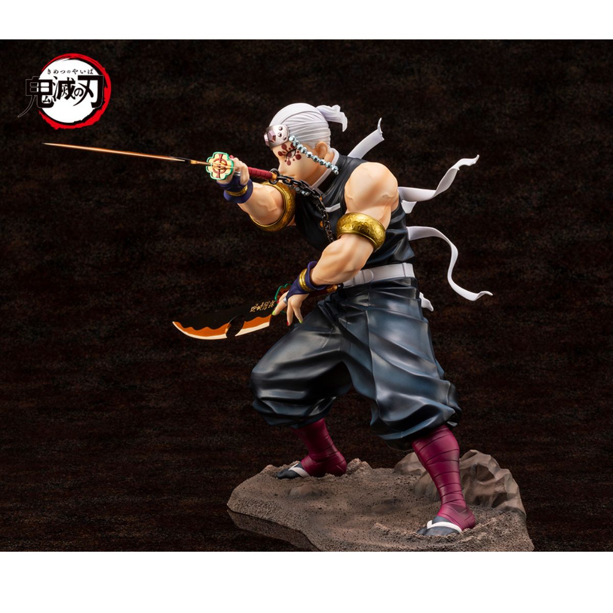 [Kotobukiya] Mô hình ARTFX J Tengen Uzui dòng Kimetsu no Yaiba 1/8 scale figure 23cm nguồn Nhật KYKOTO03