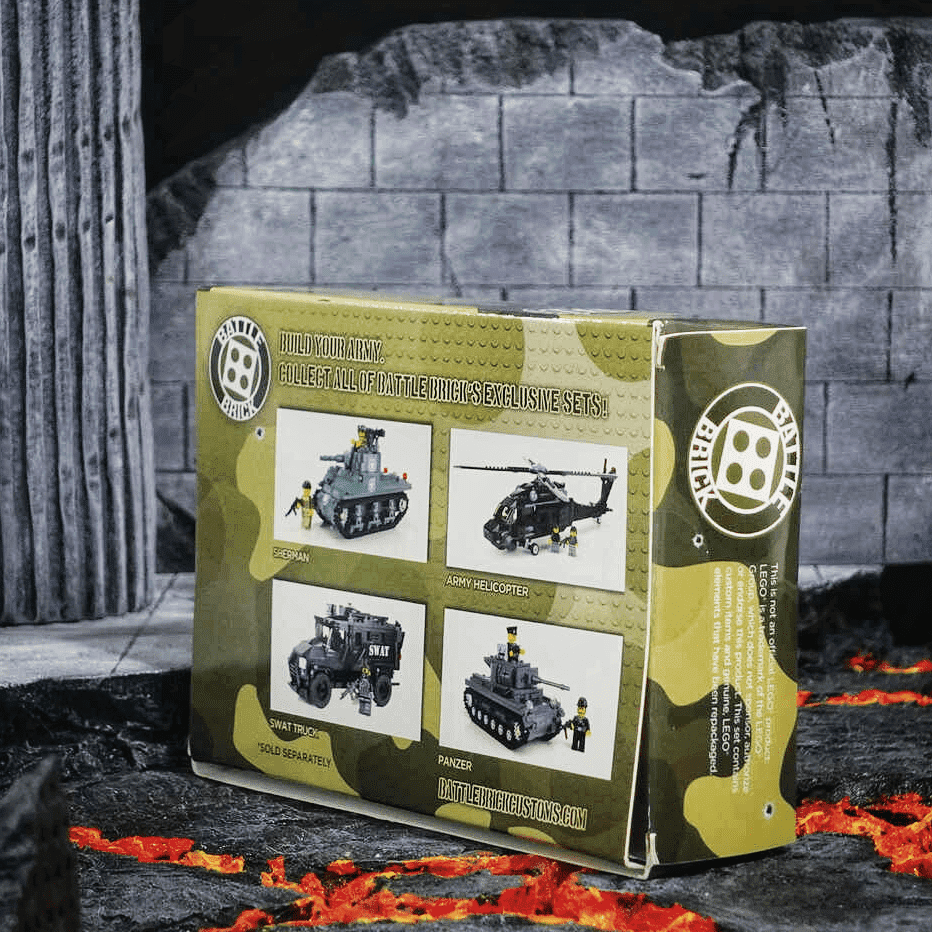 [Battle Brick] Mô hình lắp ráp Lego M1A2 Ultra Battle Tank 2 Box LGBB04